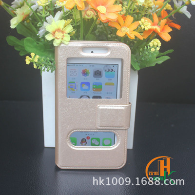 【新款蠶絲紋雙開窗萬能皮套 觸屏滑蓋式支架免打孔保護(hù)套 工廠直銷】價格,廠家,圖片,手機保護(hù)套/保護(hù)殼,陳連妹(個體經(jīng)營)-